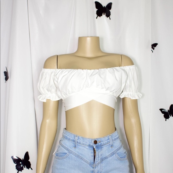 White Bow Tie Blouse - Picture 3 of 6